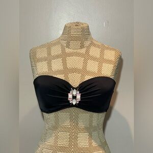 Victoria's Secret Bikini Top Black Size 34D